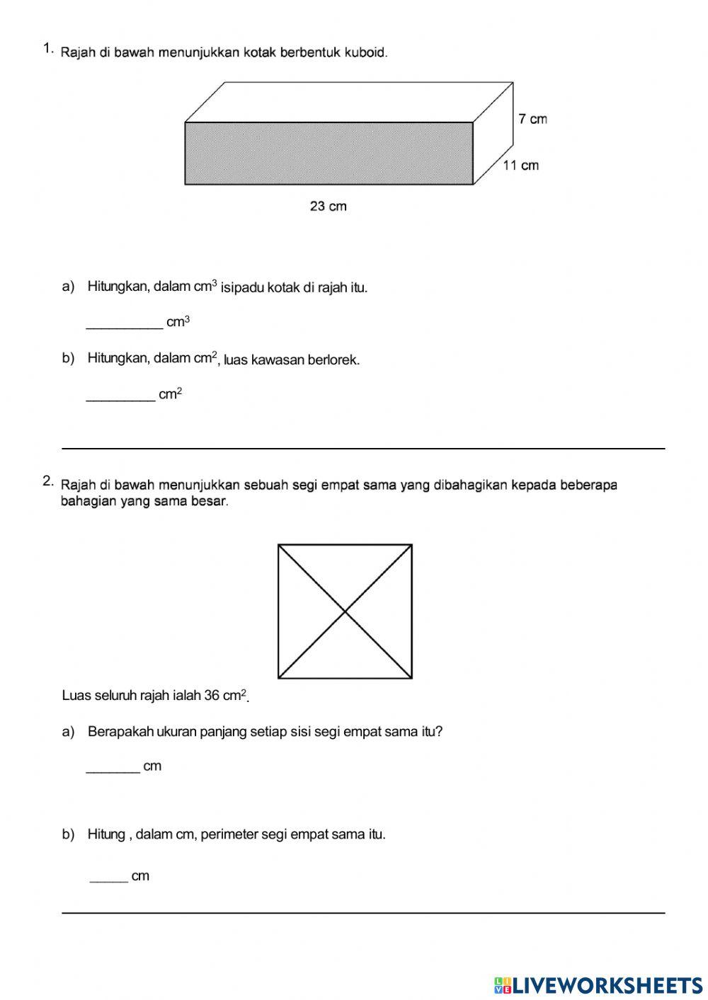 Matematik Tahun 6