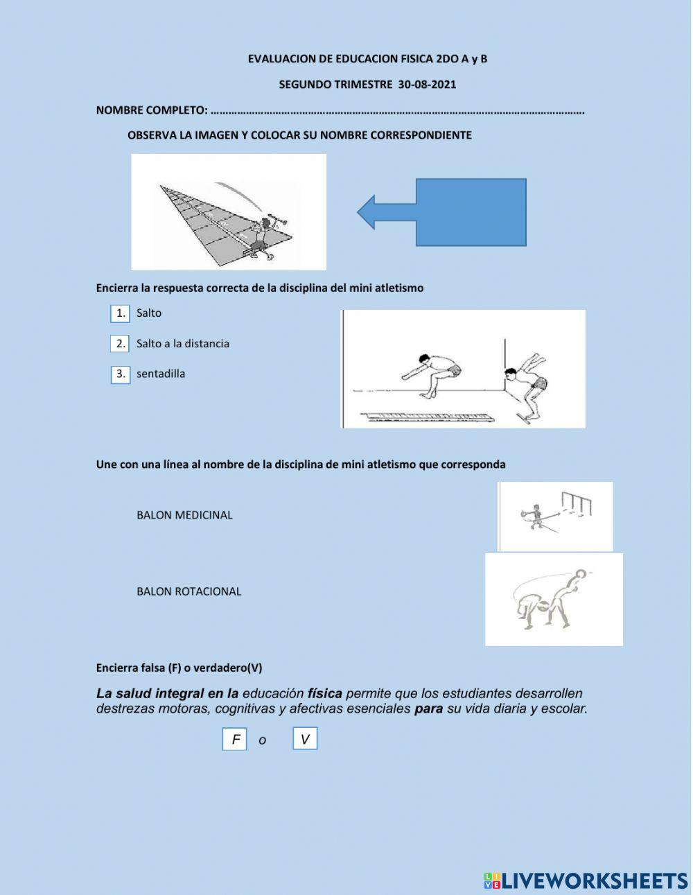 Evaluación 2do