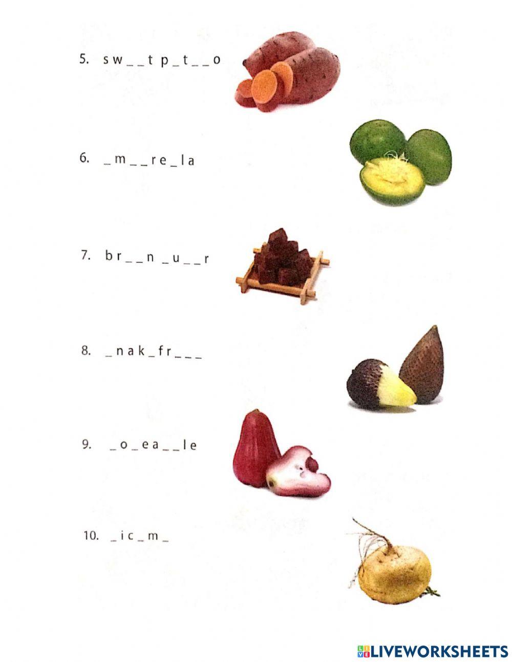 LKPD Lesson 5 Taste and Fruits
