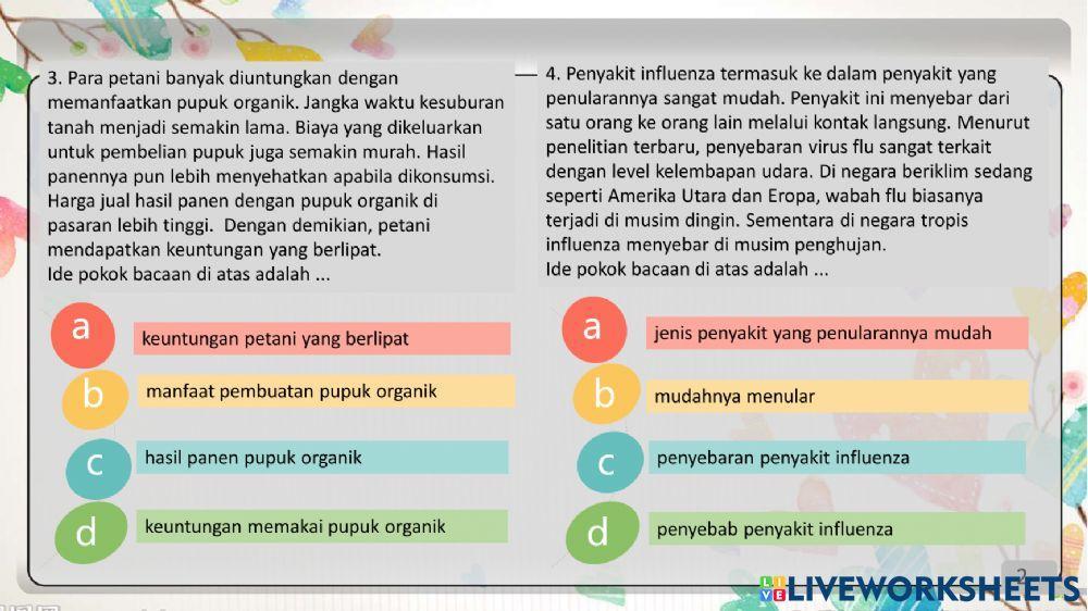 LKPD Bahasa Indonesia Ide Pokok dan Simpulan