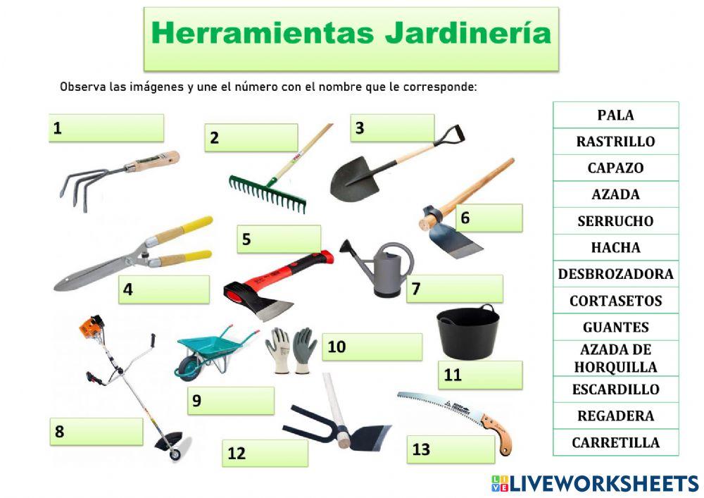 Herramientas de Jardinería exercise | Live Worksheets