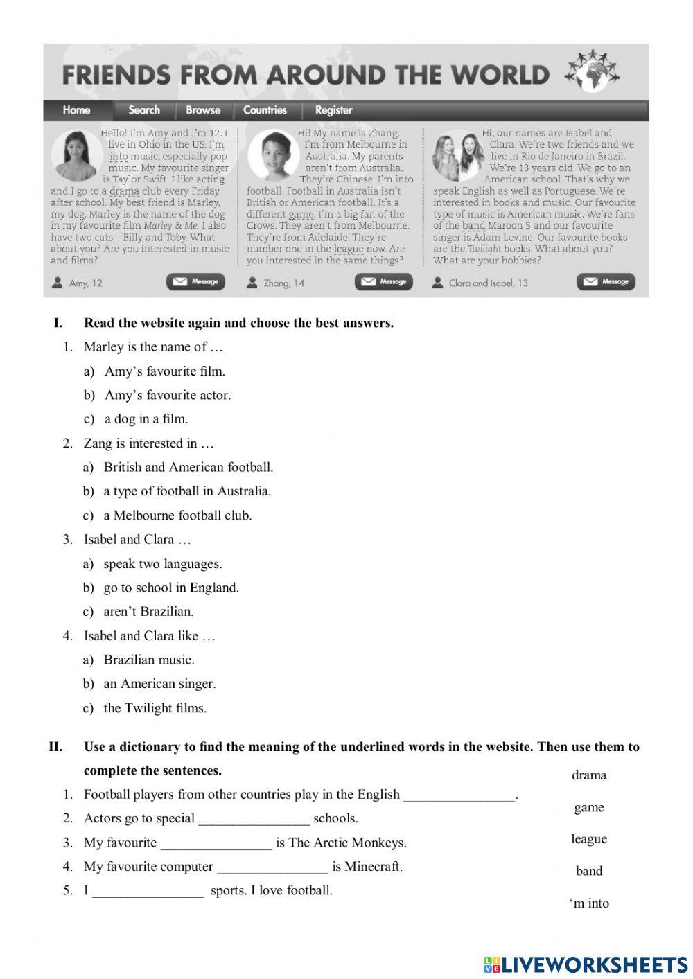 Gateway A1+ Unit 1 Reading