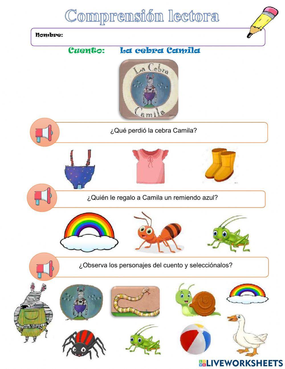 Cuento la cebra Camila