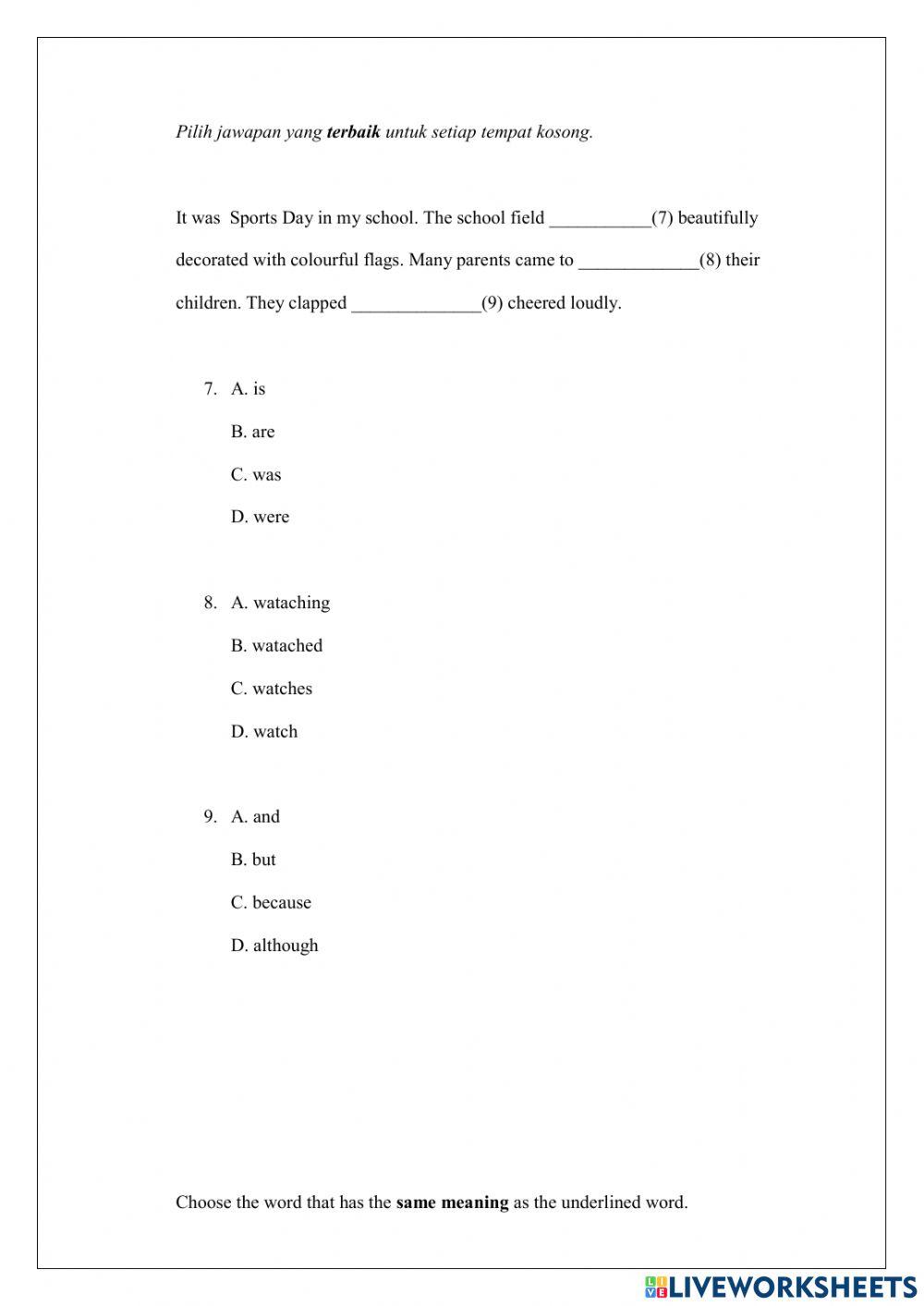 Praktis 1 : english upsr paper 1