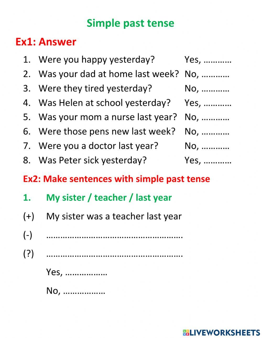 Past Tense -ed  Made By Teachers