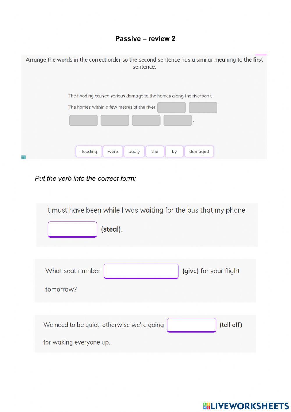 Passive - review 2