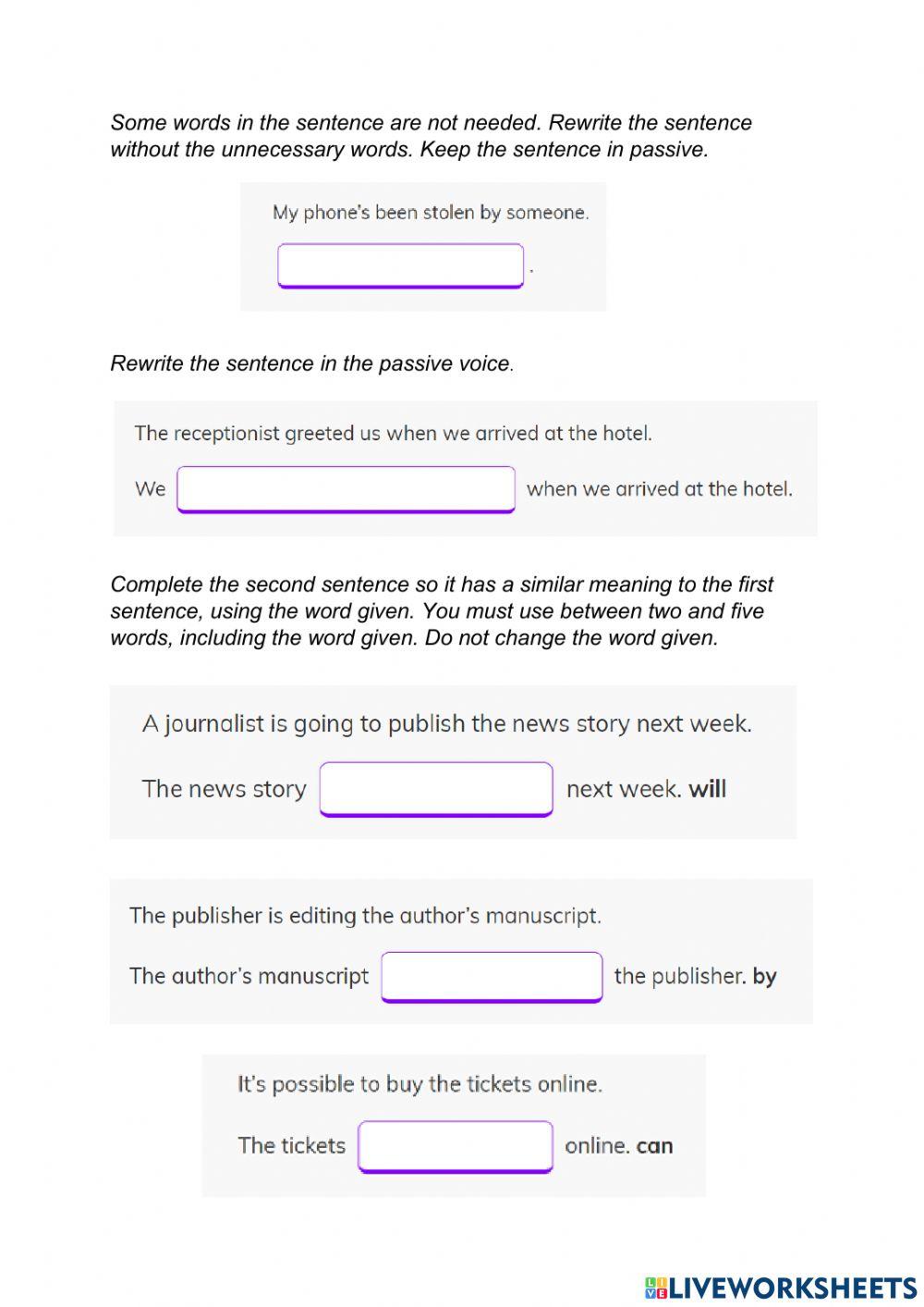 Passive - review 2