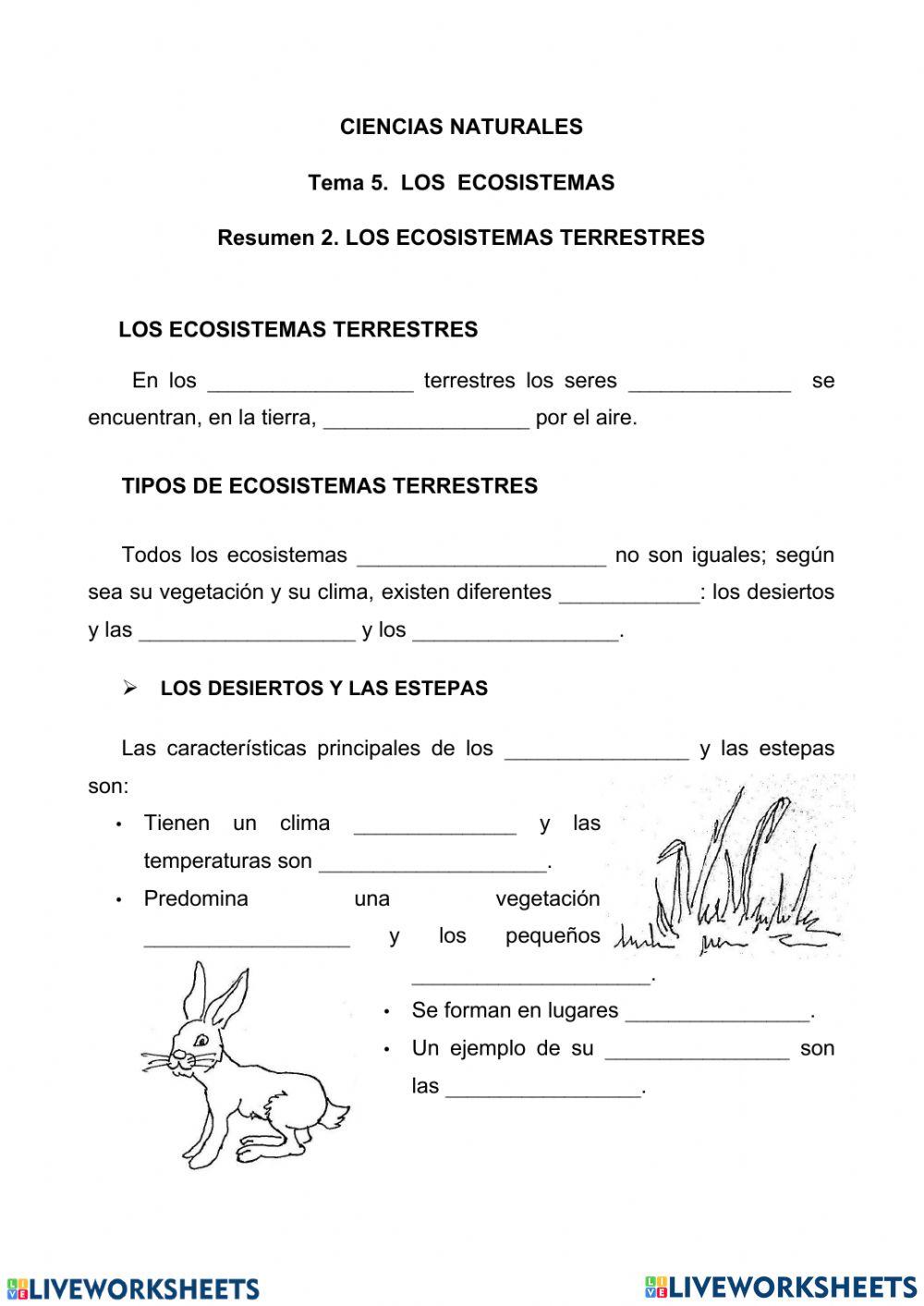 Ecosistemas terrestres