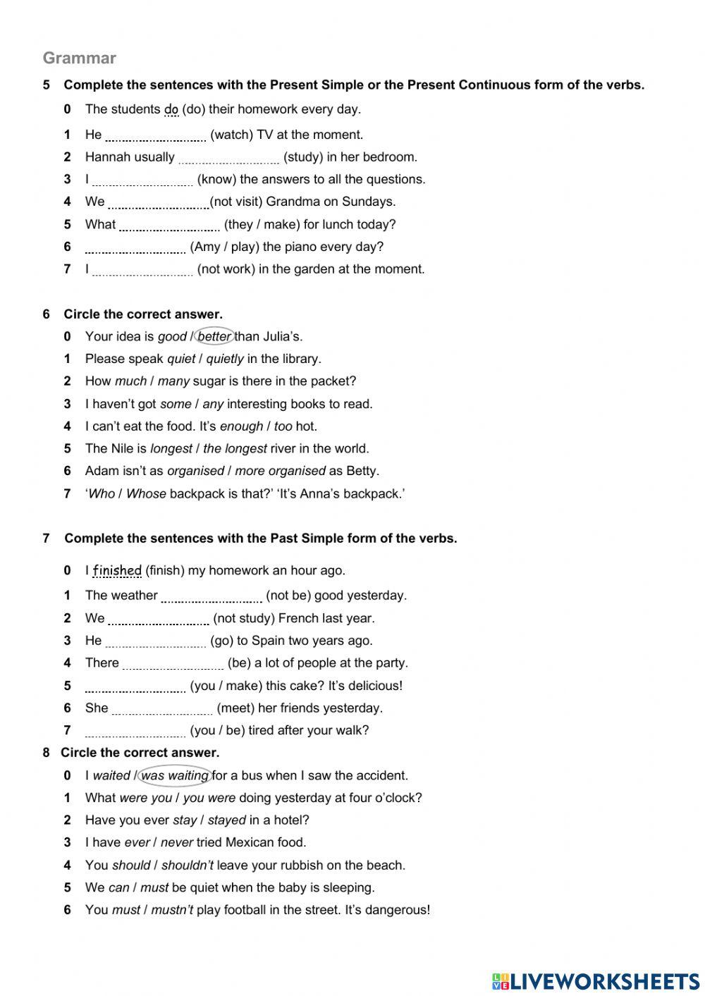 Go getter 4 placement test