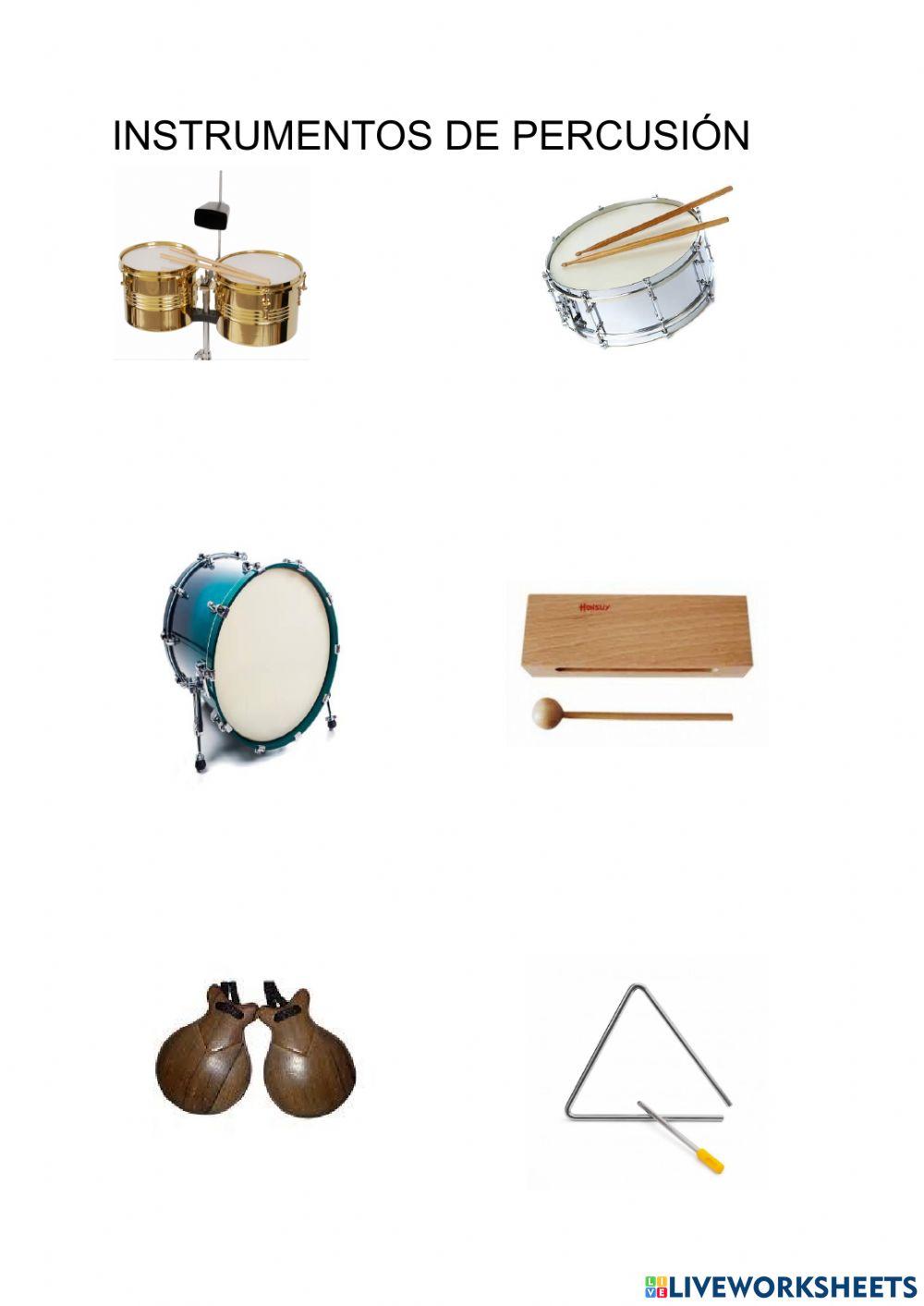 Instrumentos de percusion interactive exercise for 1 eso | Live Worksheets